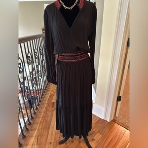 Gap crêpe, black dress size small petite, worn once!